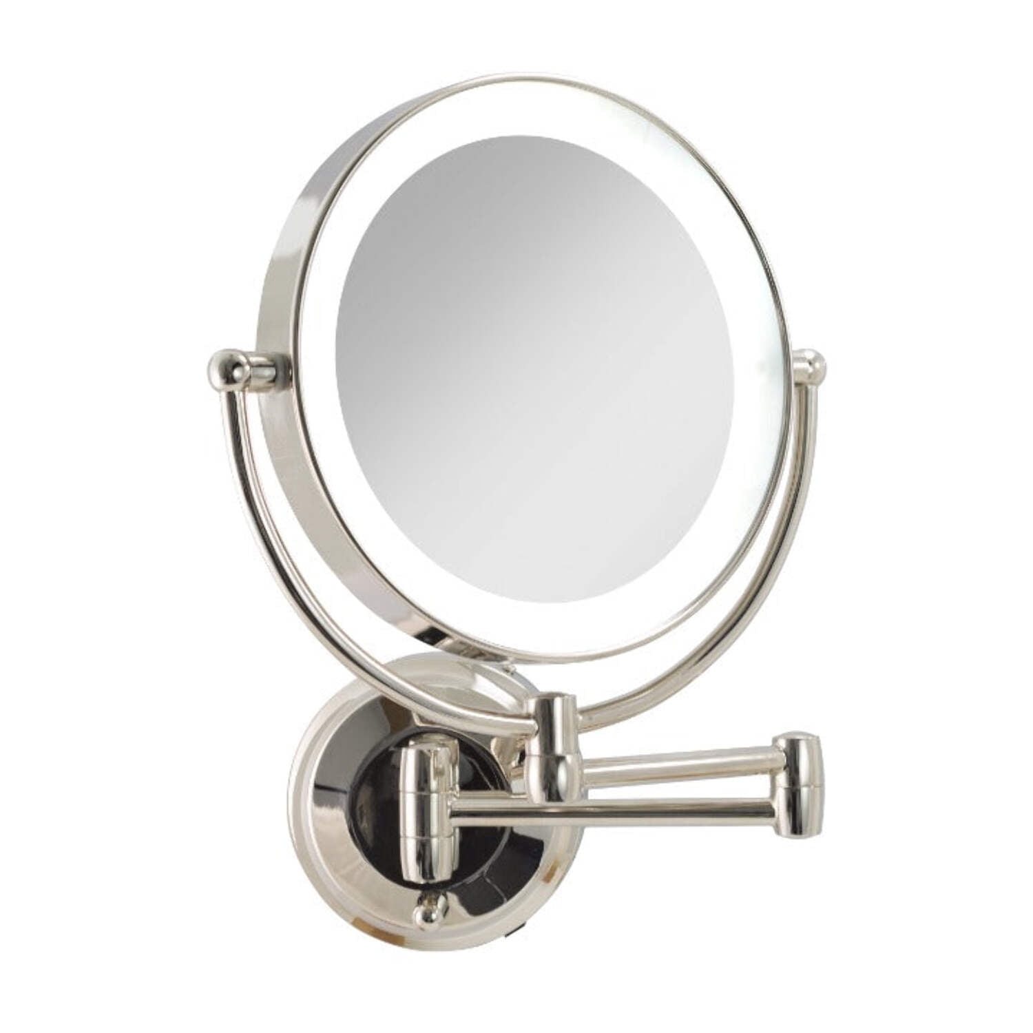 Zadro LED Wall Mounted Makeup Mirror w/ Magnification & Extendable Arm ...