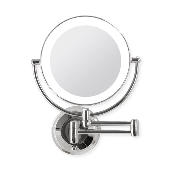 Zadro LED Wall Mounted Makeup Mirror w/ Magnification & Extendable Arm