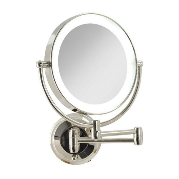 Zadro LED Wall Mounted Makeup Mirrors w/ Magnification & Movable Arm
