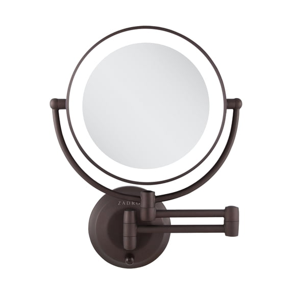 Zadro LED Wall Mounted Makeup Mirror w/ Magnification & Extendable Arm