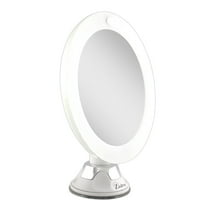 Zadro LED Wall Mounted Makeup Mirrors with Magnification & Suction Cup