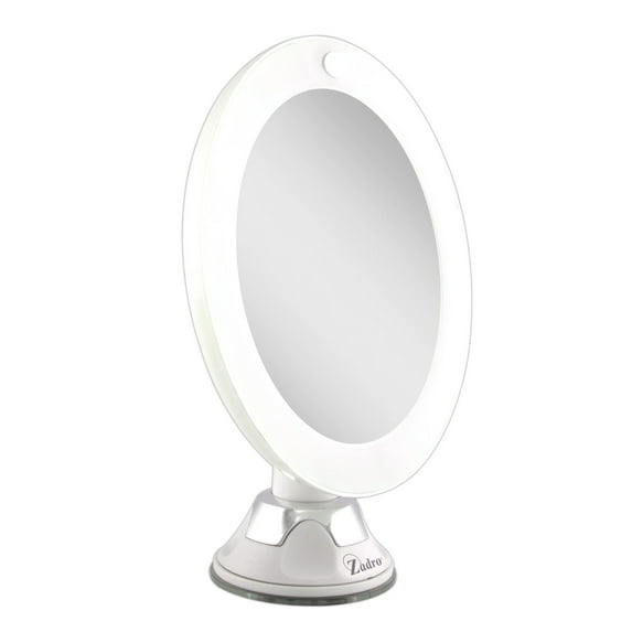 Zadro LED Wall Mounted Makeup Mirrors with Magnification & Suction Cup
