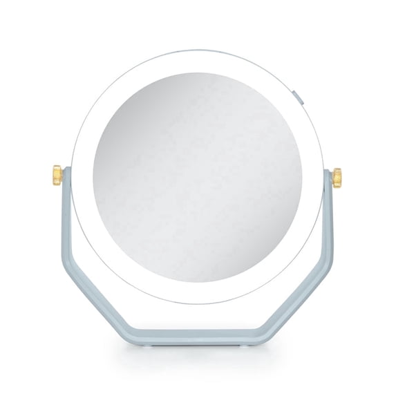 Zadro Lighted Makeup Mirror with Magnification Swivel & 5 AAA Battery