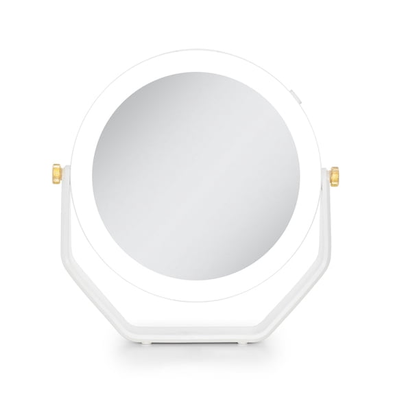 Zadro Lighted Makeup Mirror with Magnification Swivel & 5 AAA Battery