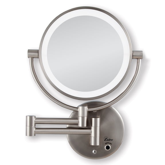 Zadro Lighted Wall Mounted Makeup Mirrors w/ Magnification & Cordless
