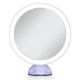 thumbnail image 1 of Zadro Lighted Wall Mounted Suction Cup Makeup Mirror with 10X Magnification, 1 of 13