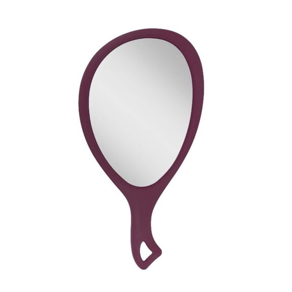 Zadro Medium Teardrop Handheld Mirror Curved Ergonomic Handle to Hang