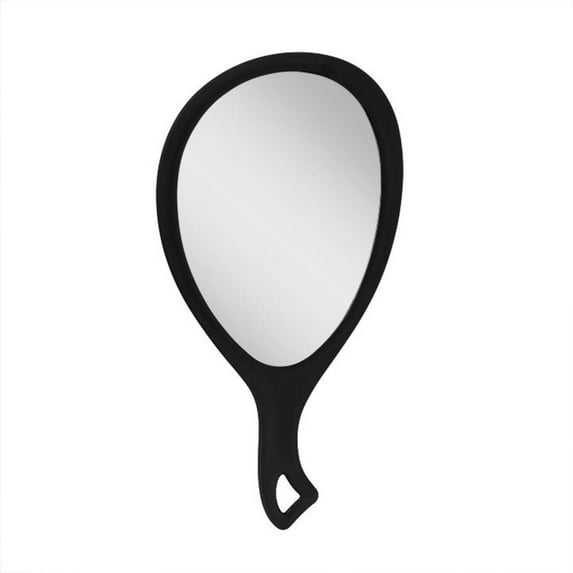 Zadro Medium Teardrop Handheld Mirror Curved Ergonomic Handle to Hang