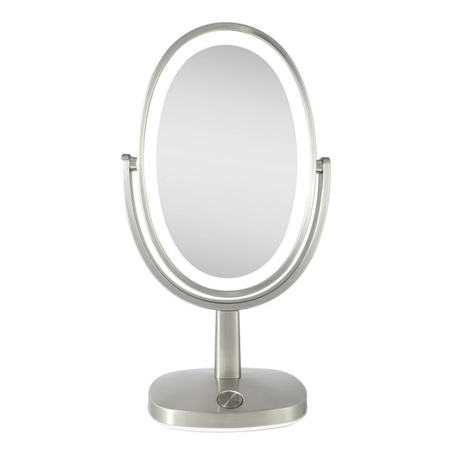 Zadro Newport 10" by 18" Oval LED Lighted Makeup Mirror with