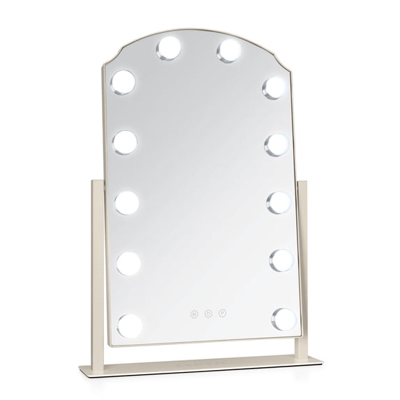 Zadro Scalloped Edge Hollywood LED Vanity Mirror 12" x 19"