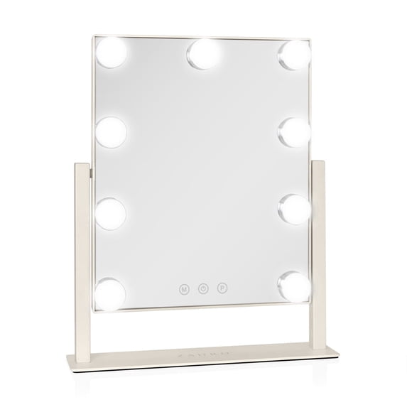 Zadro Vanity Makeup Mirror with LED Lights 12"x14" Dimmable 3 Light Settings 360° Rotation USB-C Powered