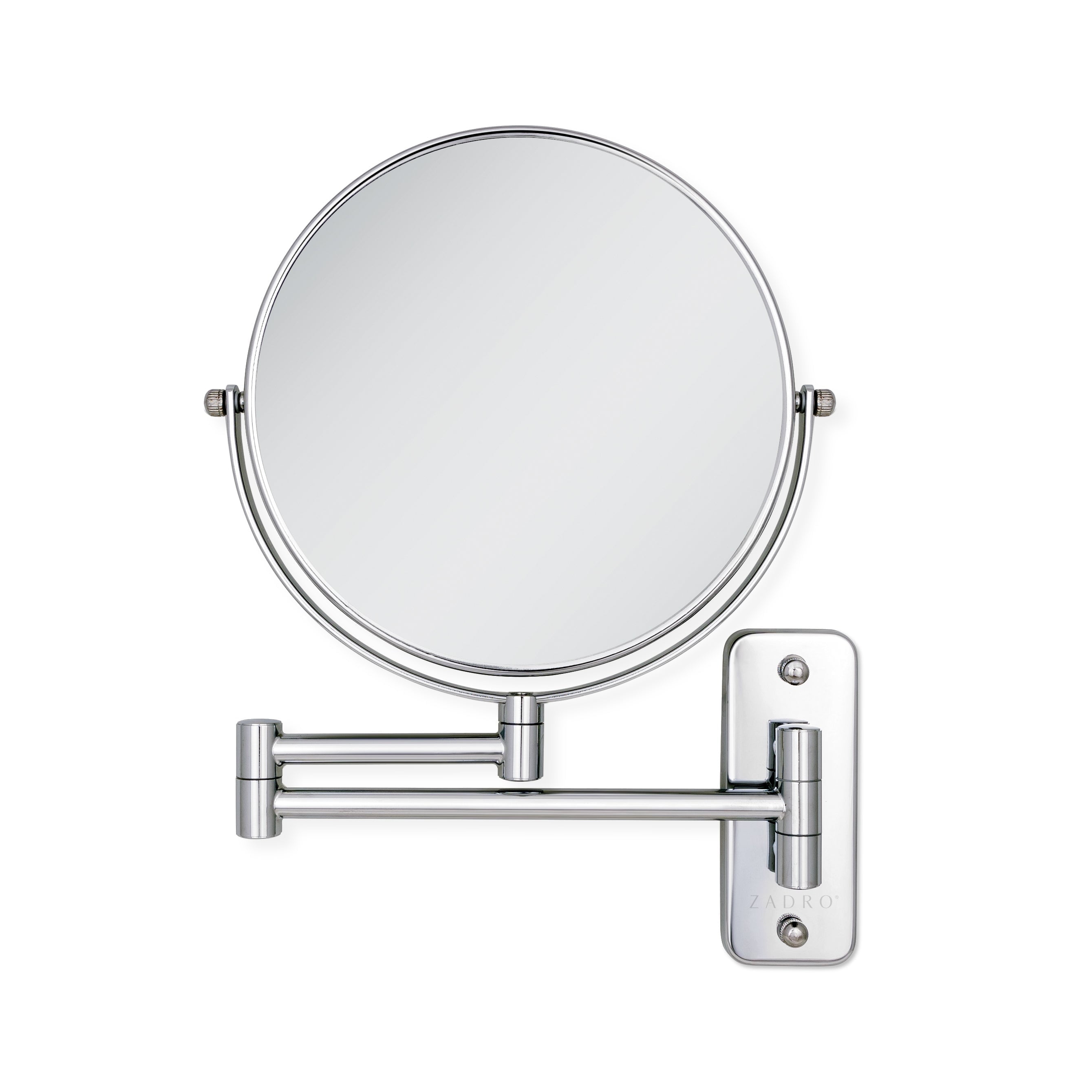 Zadro Wall Mounted Makeup Mirror with Magnification Folding Extendable