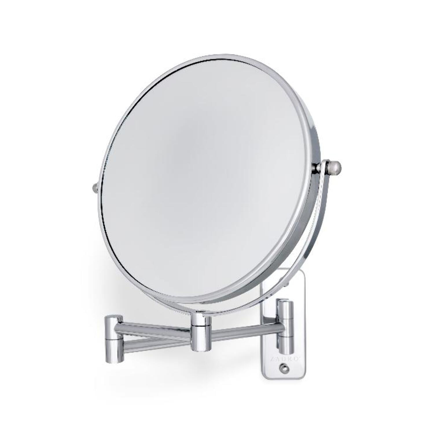 Zadro Wall Mounted Makeup Mirrors with Magnification & Folding Arm