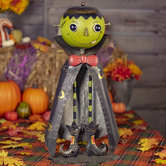 Zaer Ltd. Big Head Halloween Candy Holder Statues (Opening Head) (Frankenstein)