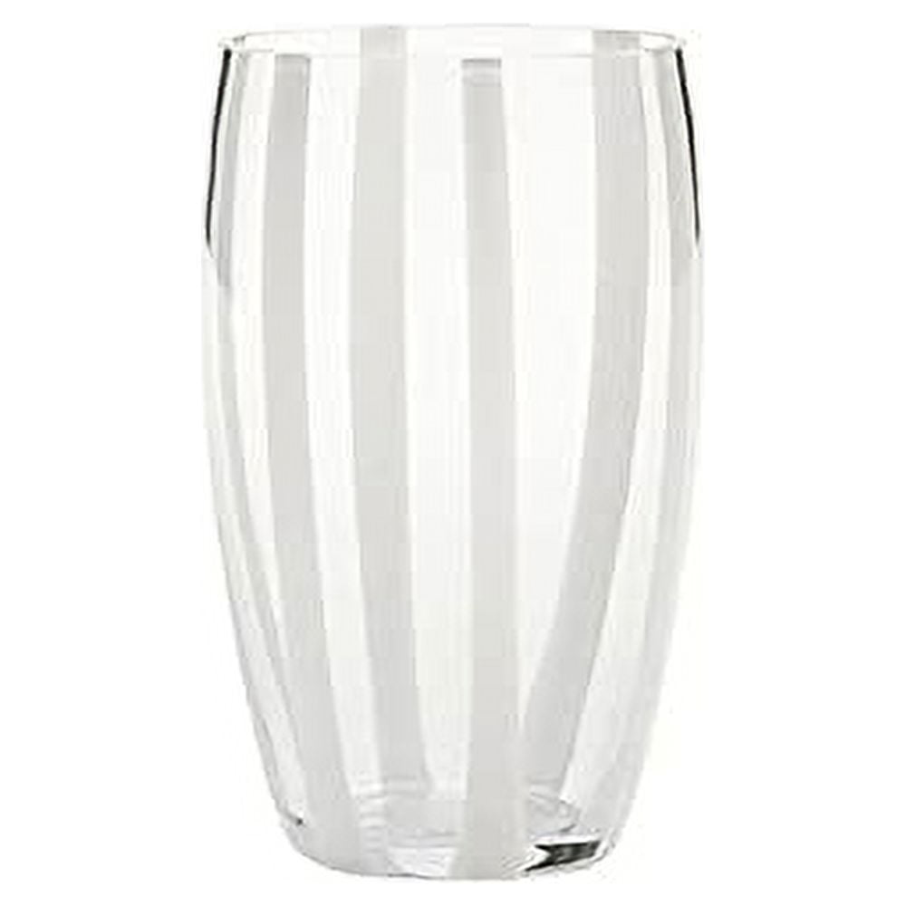 Zafferano America Gessato Set of 2 Beverage Glasses Transparent