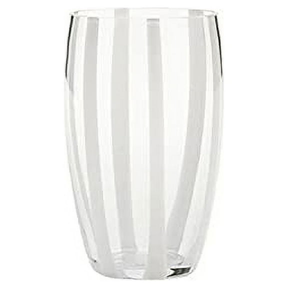 Zafferano America Gessato Set of 2 Beverage Glasses - Transparent
