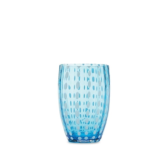 Zafferano America Perle Set of 6 Tumblers - Aquamarine