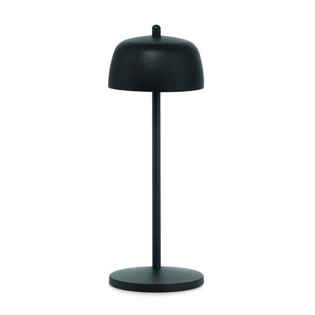 Zafferano 3014257 11.8 in. Theta Cordless Desk Lamp, Matte Black