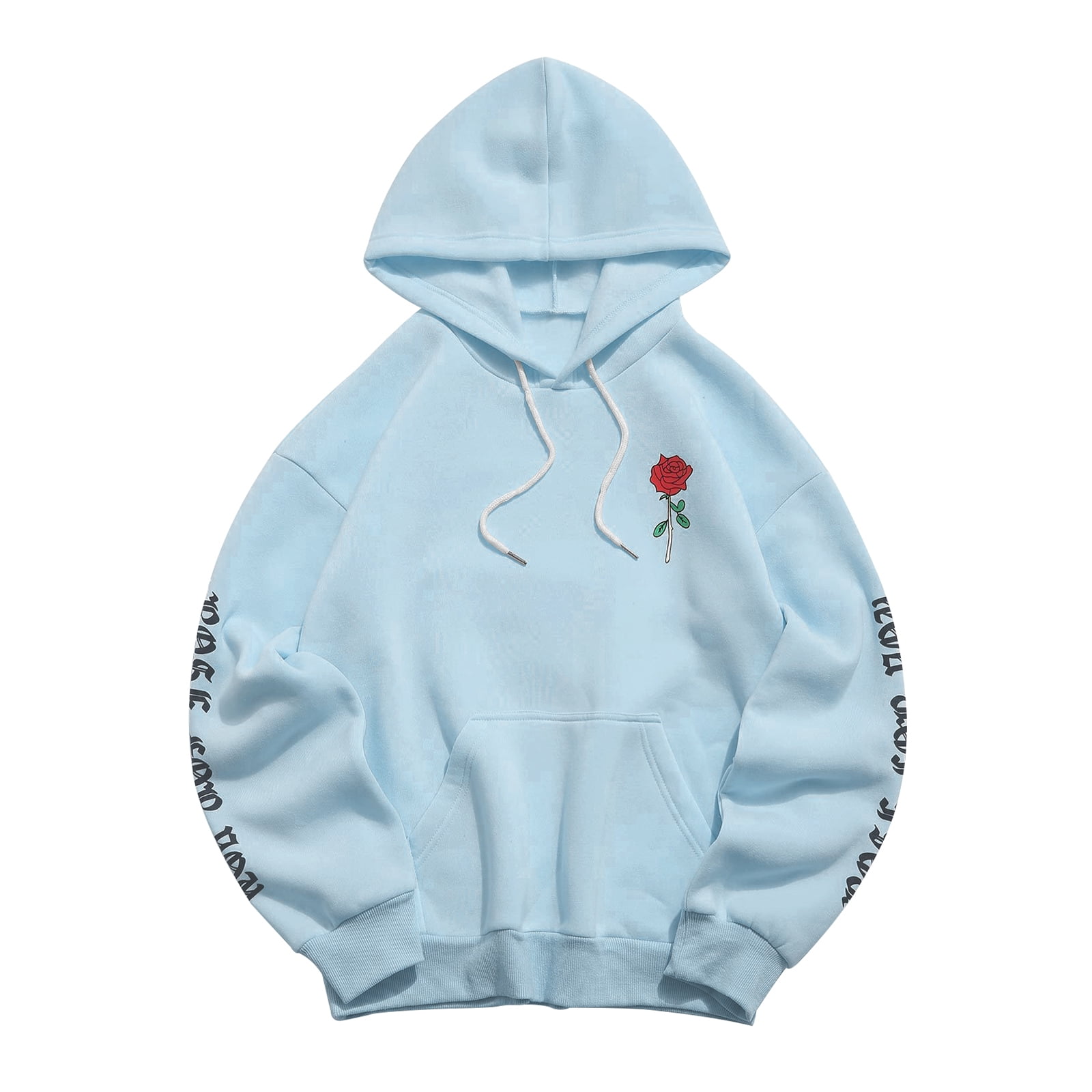 Colorful Rose Floral Men's Hoodie