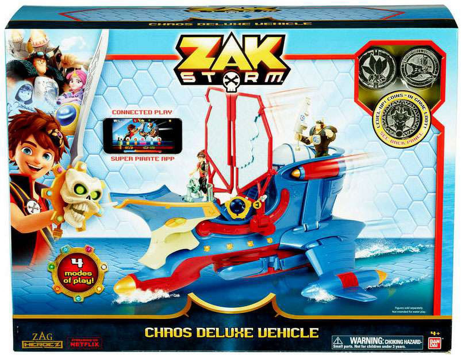 ガオウダーク　セット Zag Heroez Zak Storm Chaos Deluxe Vehicle Playset - Walmart.com