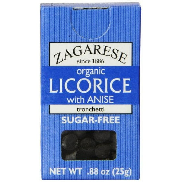 Zagarese 100 Organic Licorice with Flip Top Box anise, 0.88 Ounce