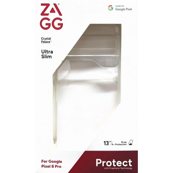 Zagg Crystal Palace Case for Google Pixel 8 Pro, Clear