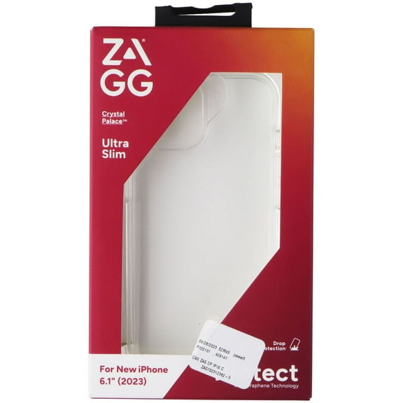 Zagg Crystal Palace Ultra Slim Case for iPhone 15 - Clear