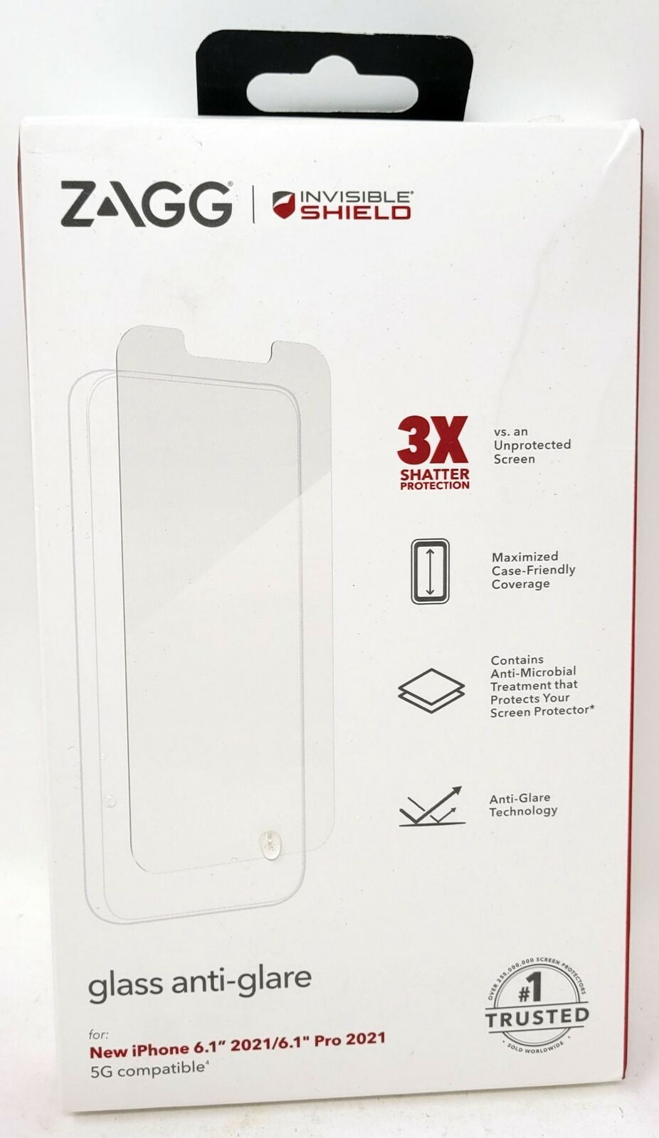 Zagg Glass Screen Protector for Apple iPhone 13 / 13 Pro, Anti-Glare
