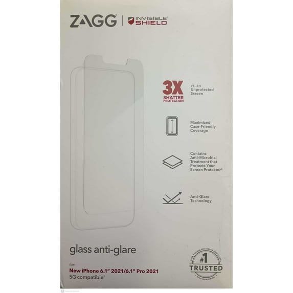 Zagg Glass Screen Protector for Apple iPhone 13 / 13 Pro, Anti-Glare