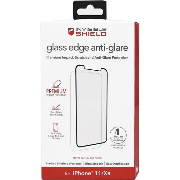 Zagg - Invisible Shield Glass Edge Anti-Glare Screen Protector - iPhone 11 / XR