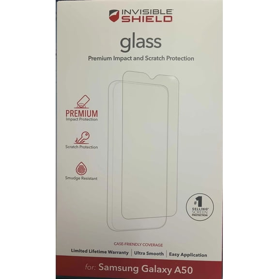 Zagg Invisible Shield Glass+ Premium Impact And Scratch Protection - Samsung  A50