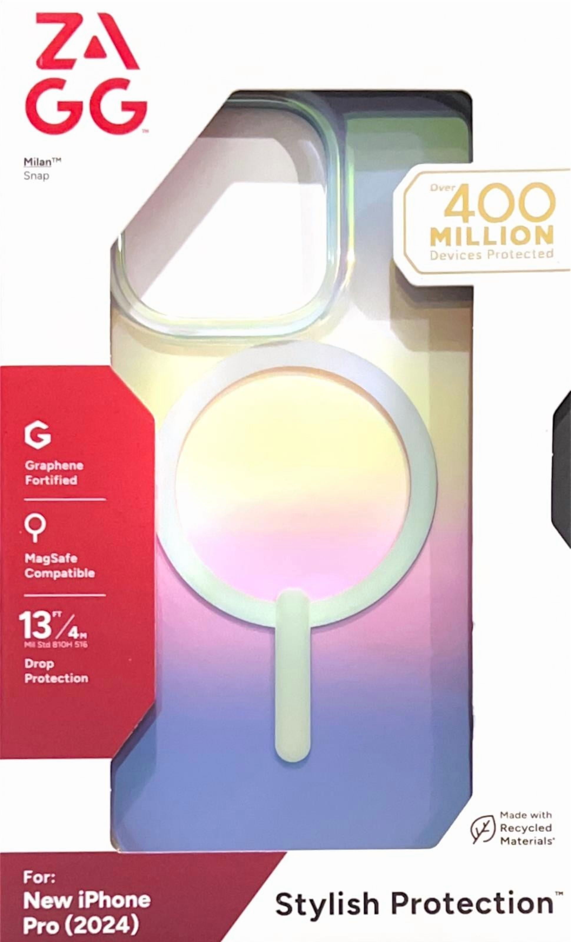 Zagg Milan Snap MagSafe Case for iPhone 16 Pro, Iridescent