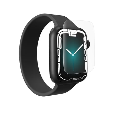Zagg Ultra Clear+ Screen Protector Designed for Apple Watch Series 7/6/SE/5/4, 45mm, Shatter Protection with Maximum Clarity, Clear