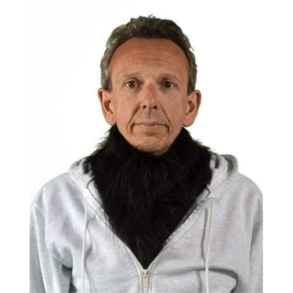 Zagone Studios Black Faux Fur Costume Collar Mask Accessory