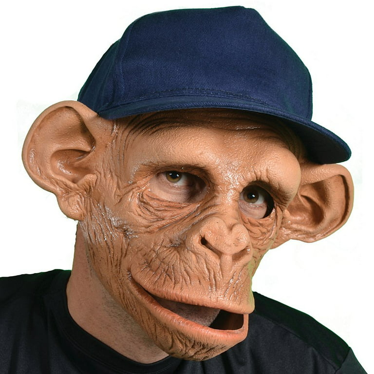 Zagone Studios Chee Chee Monkey Face Mask with Adjustable Hat and Moving  Mouth