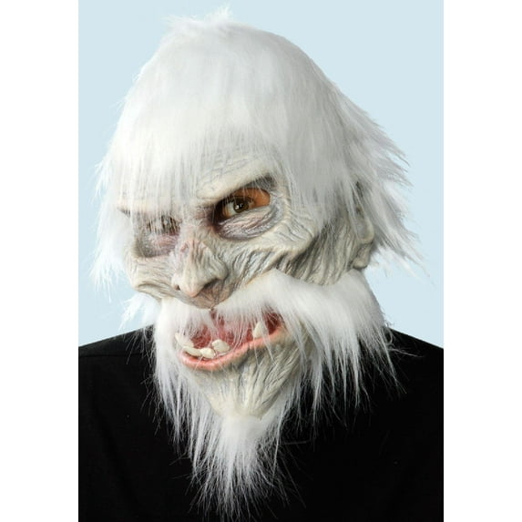 Abominable Snow White Ice Warrior Mask w/ Mouth Movement