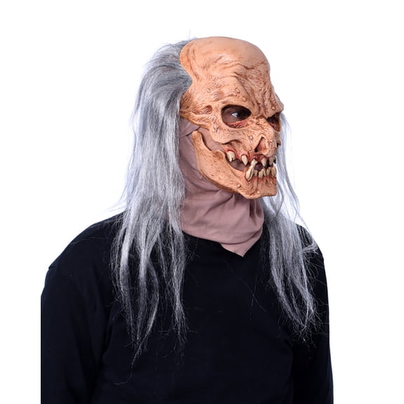 Zagone Grave Digger Undertaker Full Head Mask, Grey, One Size