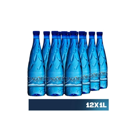 Zagori Spring Water - Slightly Alkaline Bottled Water, 7.8pH Level, From the Mountain of Northen Pindos, Greece, Case of 12 x 1LT Bottles…