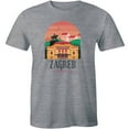 thumbnail image 1 of Zagreb Croatia Beautiful Old Town Summer Souvenir Gift men's T-Shirt, 1 of 4