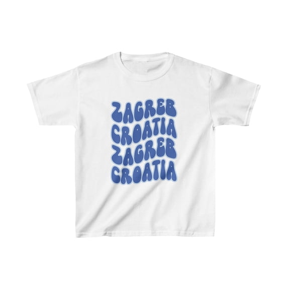 Zagreb Croatia Kids Shirt Gifts Boys Girls Youth Tee Tshirt