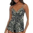thumbnail image 1 of Zahara Love Knot Underwire Tankini Top DD-Cups Swimsuit, 1 of 6