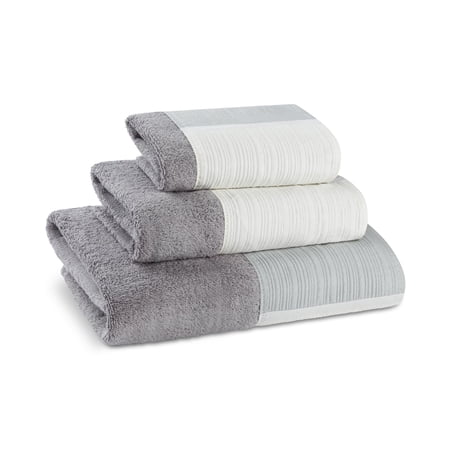 Zahari Home Modern Line Towel Set - 3-Piece Bath Ensemble with Unique Design - Luxury Bath, Hand, and Wash Towels - Contemporary Decor for Beautiful Bathroom