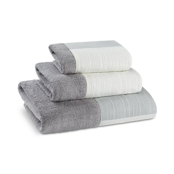 Zahari Home Modern Line Towel Set - 3-Piece Bath Ensemble with Unique Design - Luxury Bath, Hand, and Wash Towels - Contemporary Decor for Beautiful Bathroom