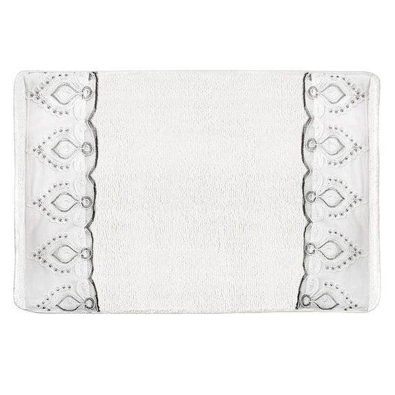 Zahari Home Monaco Modern Bathroom Rug Classic Luxury Bath Rug Contemporary Decor Beautiful Bath Shower Tub Décor Unique Design Stylish Bathroom Rug Shower Mat