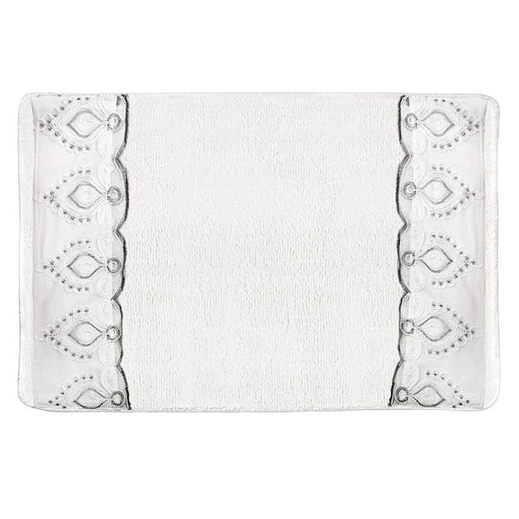 Zahari Home Monaco Modern Bathroom Rug Classic Luxury Bath Rug Contemporary Decor Beautiful Bath Shower Tub Décor Unique Design Stylish Bathroom Rug Shower Mat