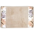 thumbnail image 1 of Zahari Home Poppy Fields Modern Bathroom Rug Classic Luxury Bath Rug Contemporary Decor Beautiful Shower Mat Unique Design Stylish Bathroom Rug Bath Shower Tub Decor Beige Bath Rug, 1 of 3