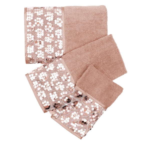 Bath Blush Sinatra Bath Decor Accessories, Premium, Durable, Acrylic Resin, Eco-Friendly 3-Piece Bath Towel Set
