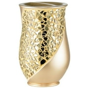 Zahari Home Sinatra Bath Tooth Brush Holder Modern Tooth Brush and Toothpaste Holder, Champagne