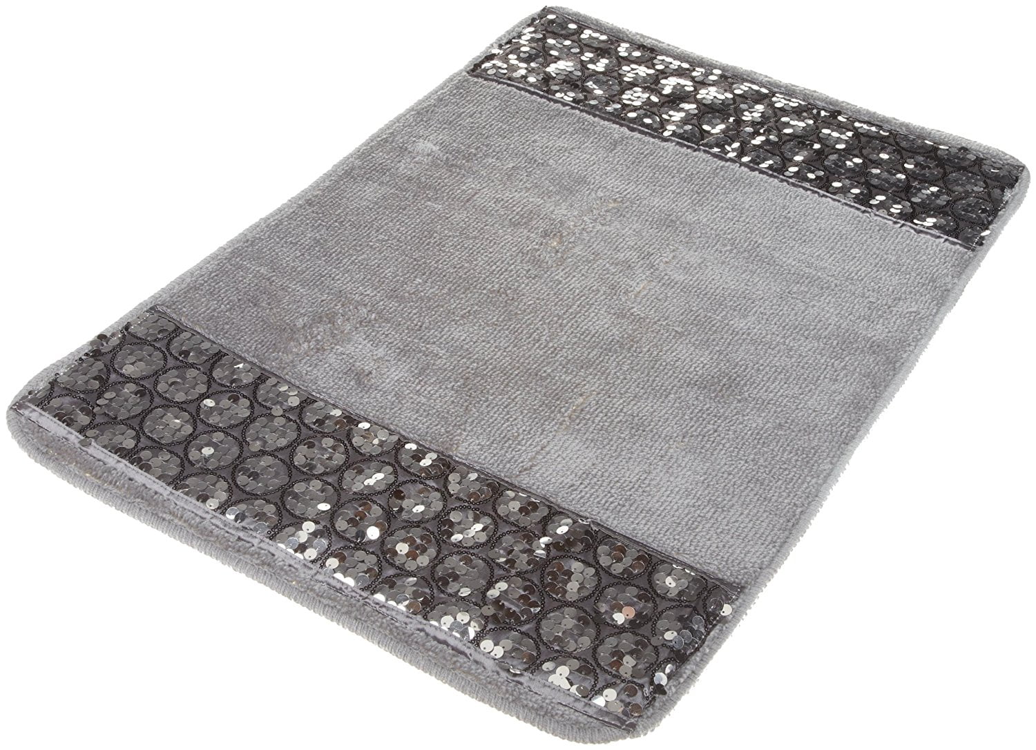 Zahari Home Sinatra Silver Bathroom Rug, Classic Bath Mat with Stylish ...