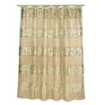 thumbnail image 1 of Zahari Home Sinatra Bathroom Shower Curtain Glamorous Bling Fabric Shower Curtain 72"x70", Champagne, 1 of 2